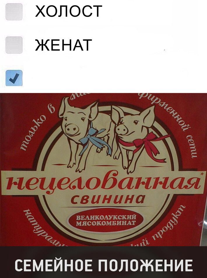 ХОЛОСТ ЖЕНАТ СЕМЕЙНОЕ ПОЛОЖЕНИЕ
