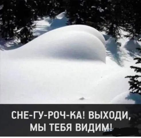 СНЕ ГУ РОЧ КА ВЫХОДИ МЫ ТЕБЯ ВИДИМ