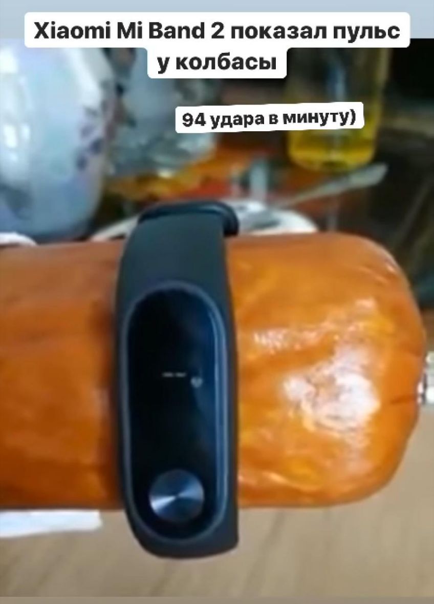 Хіаоті Мі Вапсі 2 показал пульс у колбасы 94 удара в минуту