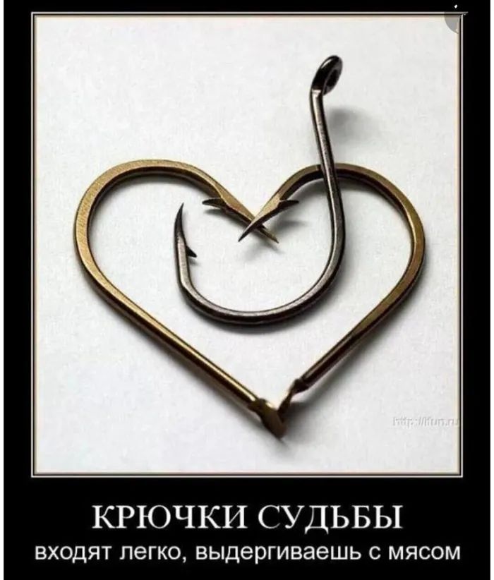 КРЮЧКИ СУДЬБЫ ВХОДЯТ ЛЭГКО выдергиваешь С МЯСОМ