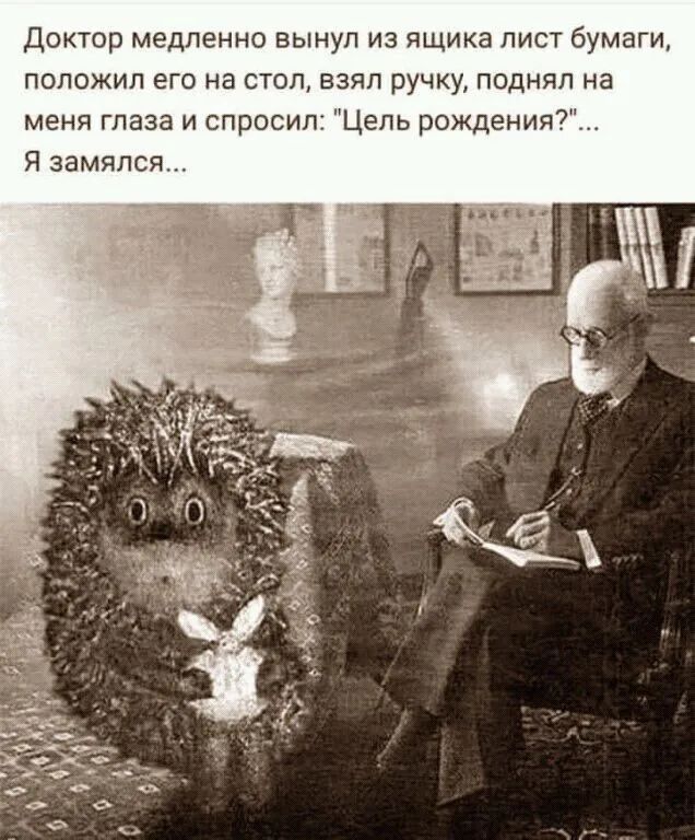 Доктор медленно вынул из ящика лист бумаги попожип его на стол взяп ручку поднял на меня глаза и спросил Цепь рождения Я замялся