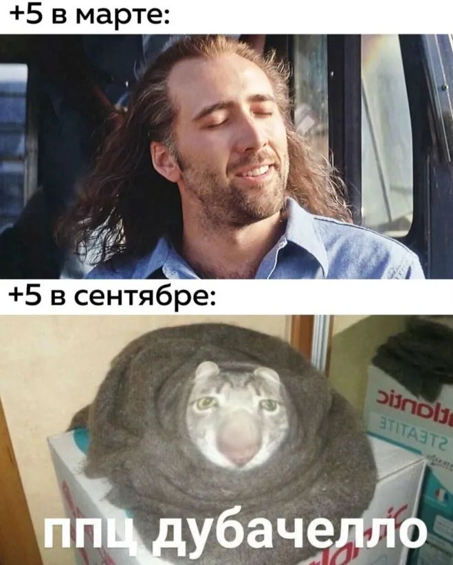 5 в марте 5 в сентябре