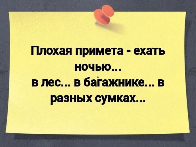 Плохая ПРИМЕТЗ ехать НОЧЬЮ в лес в багажп пике в разных сумках