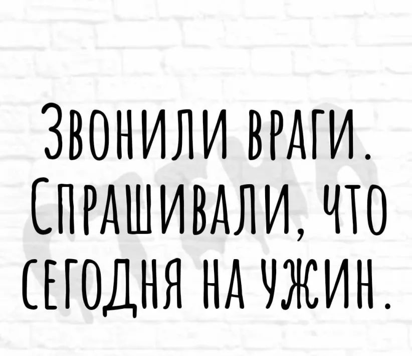 ЗВОНИЛИ ВРАГИ СПРАШИВАЛИ ЧТО СЕГОДНЯ НА ЧЖИН