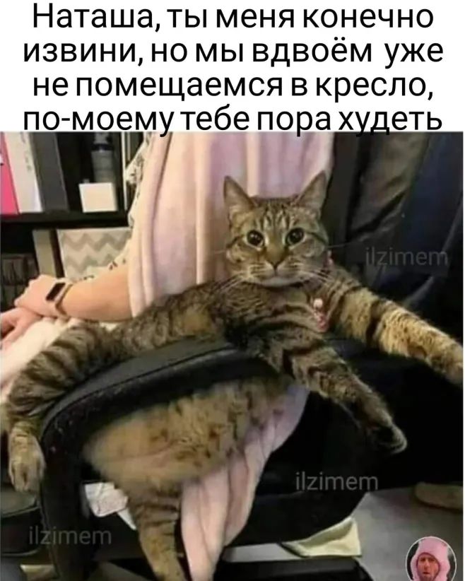 Наташа ты меня конечно извини но мы вдвоём уже не помещаемся в кресло по моегиутебе позах