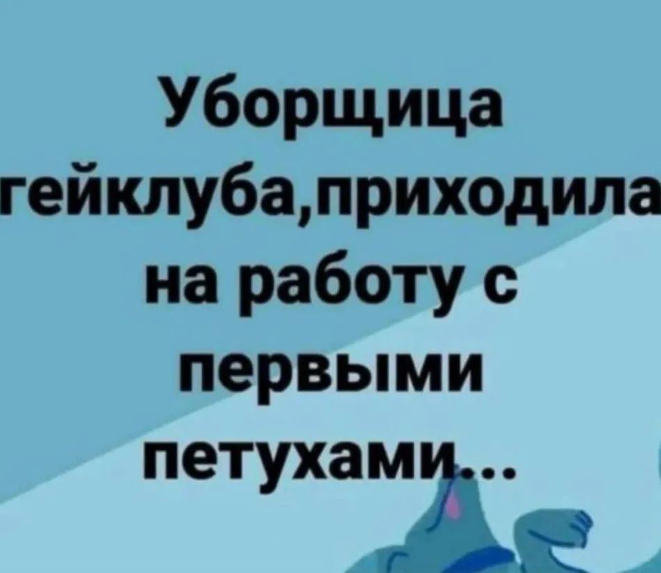 Уборщица гейклубалриходила на работу с первыми лапами