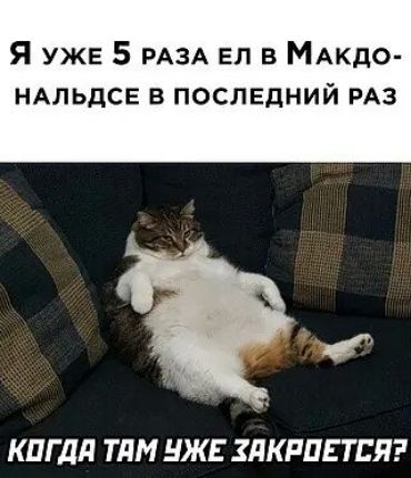 Я уже 5 РАЗА вл в МАкдо НАЛЬДСЕ в последний РАЗ КПГ ДЛ ТДМ НЖЕ ЗДКРПЕТЕЯ