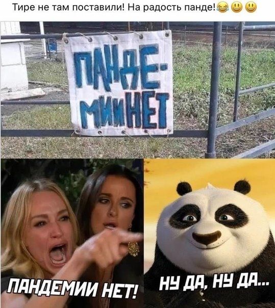 Тира не там поставили На радость пандые