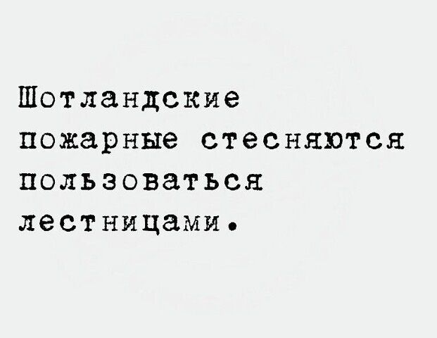Шотландские пожарные стесняются пользоваться лестницами