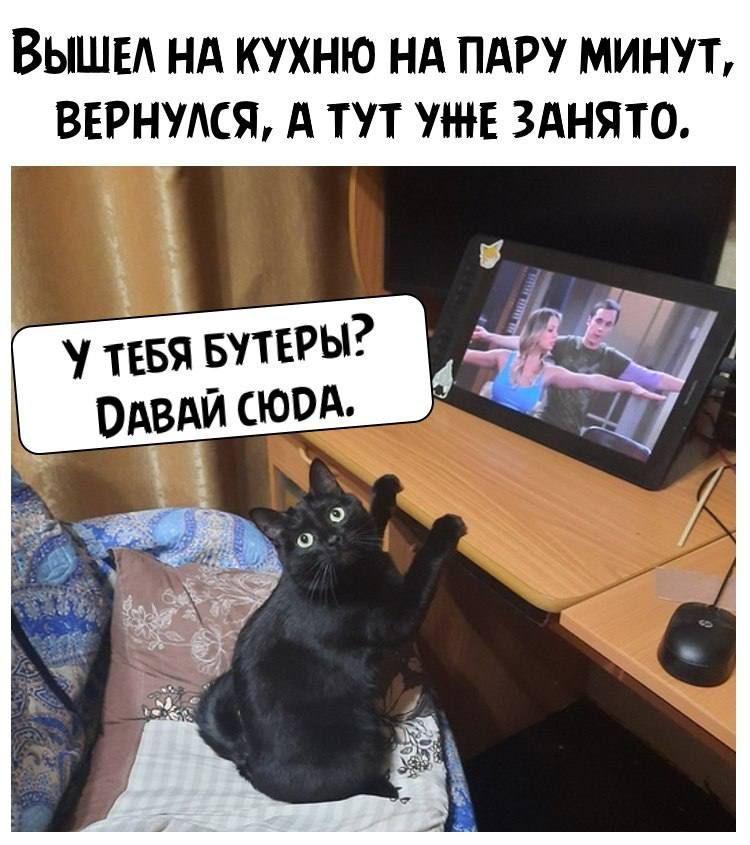 ВЫШЕ НА КУХНЮ НА ПАР МИНУТ ВЕРНМСЯ А ТУТ УЖЕ ЗАНЯТО