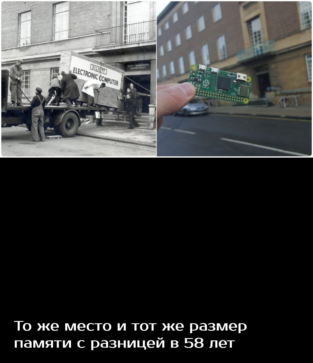 То же место и тот же размер памяти с разницей в 58 пет