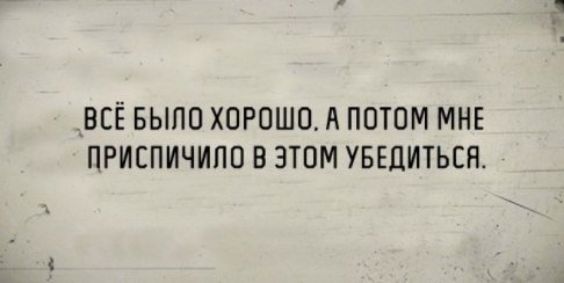 ВСЁ БЫПО ХОРОШО А ПОТОМ МНЕ ПРИСПИЧИПО В ЭТОМ УБЕЦИТЬСН