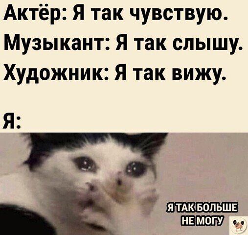 Актёр Я так чувствую Музыкант Я так слышу Художник Я так вижу ятдювольшв нвмогу