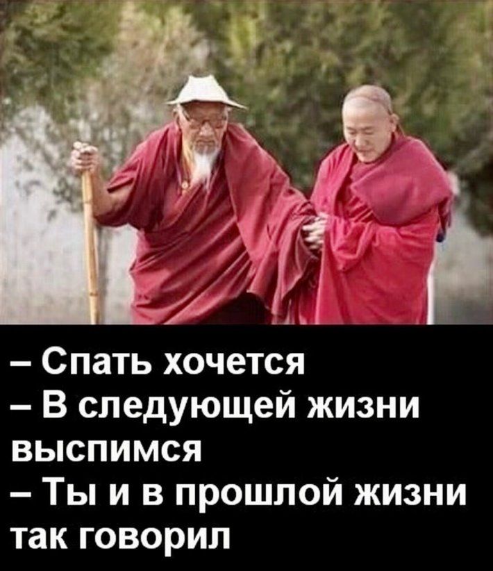 Спать хочется В следующей жизни выспимся Ты и в прошлой жизни так говорил