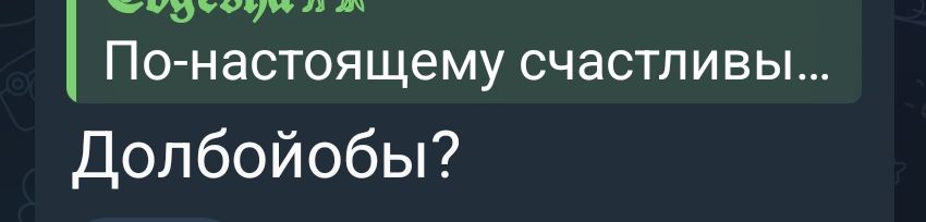 вОр аао оа бей вр По настоящему счастливы Долбойобы