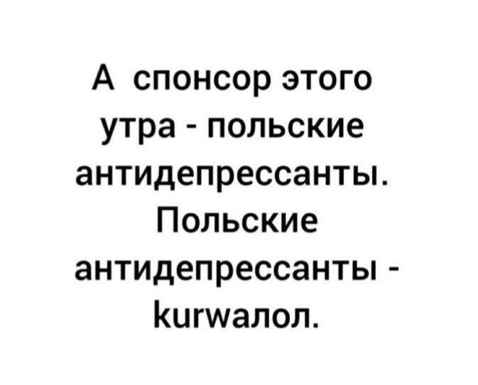 А спонсор этого утра польские антидепрессанты Польские антидепрессанты Кигухалол