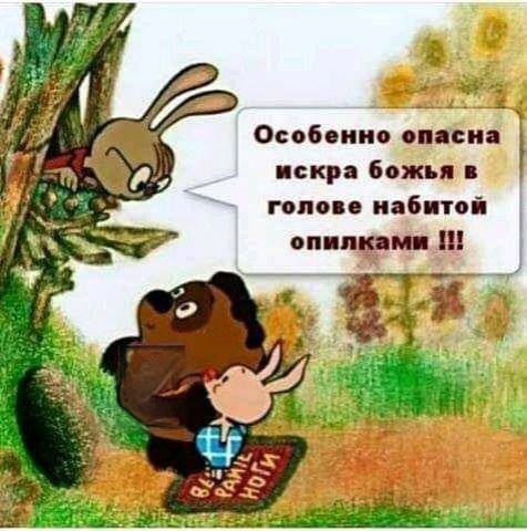 Особенно опасна искра божья в голове набитой опилками !!!