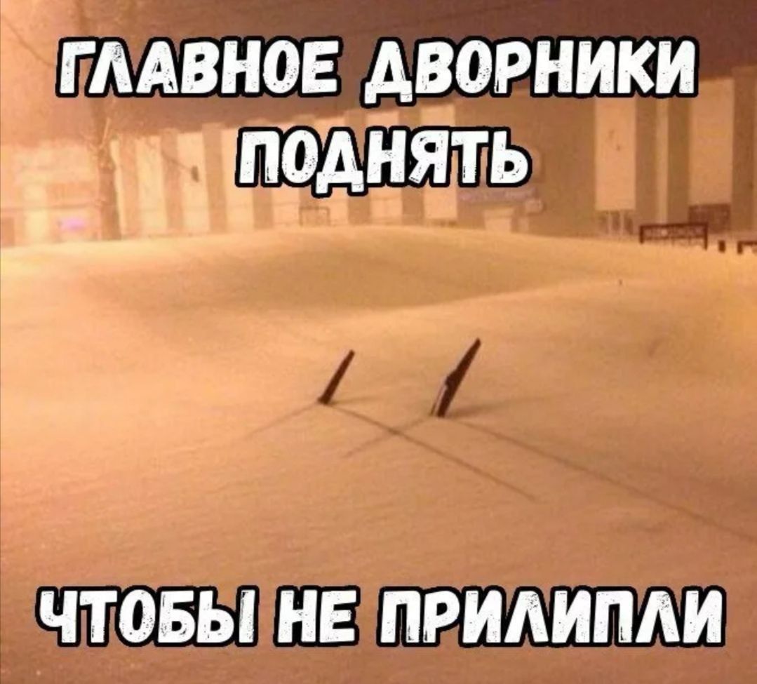 ГЛАВНОЕ ДВОРНИКИ ПОДНЯТЬ ЧТОБЫ НЕ ПРИПАЛИ