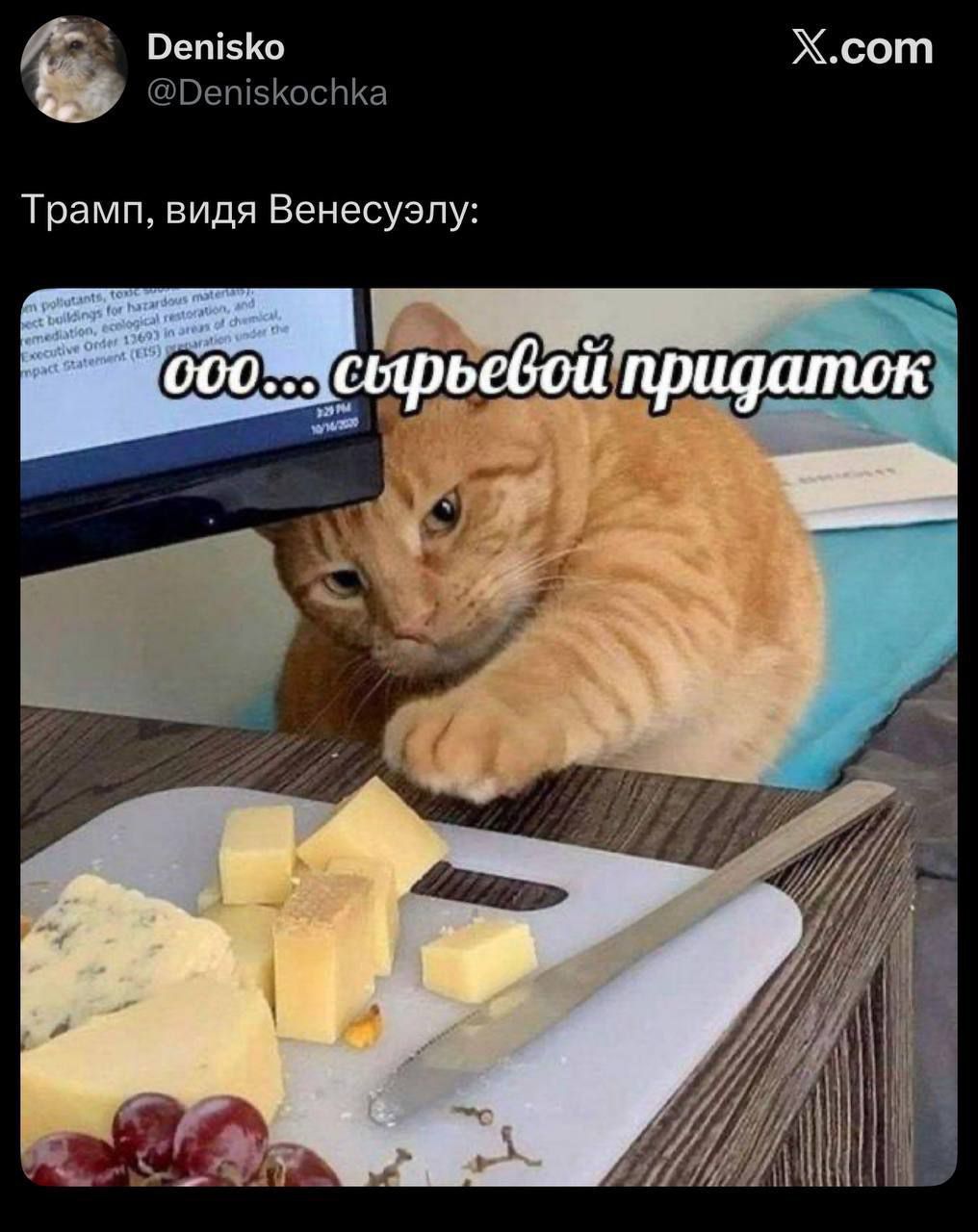 Трамп, видя Венесуэлу:
ооо... сырьевой придаток