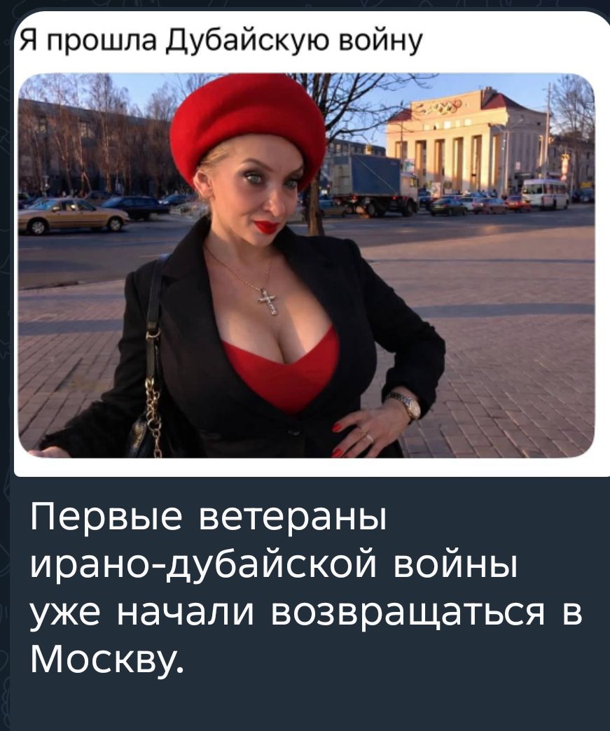 Я прошла Дубайскую войну
Первые ветераны ирано-дубайской войны уже начали возвращаться в Москву.