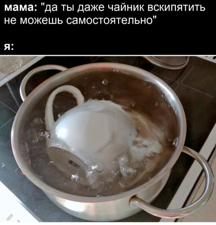 мама да ты даже чайник вскипятить не можешь самостоятельно