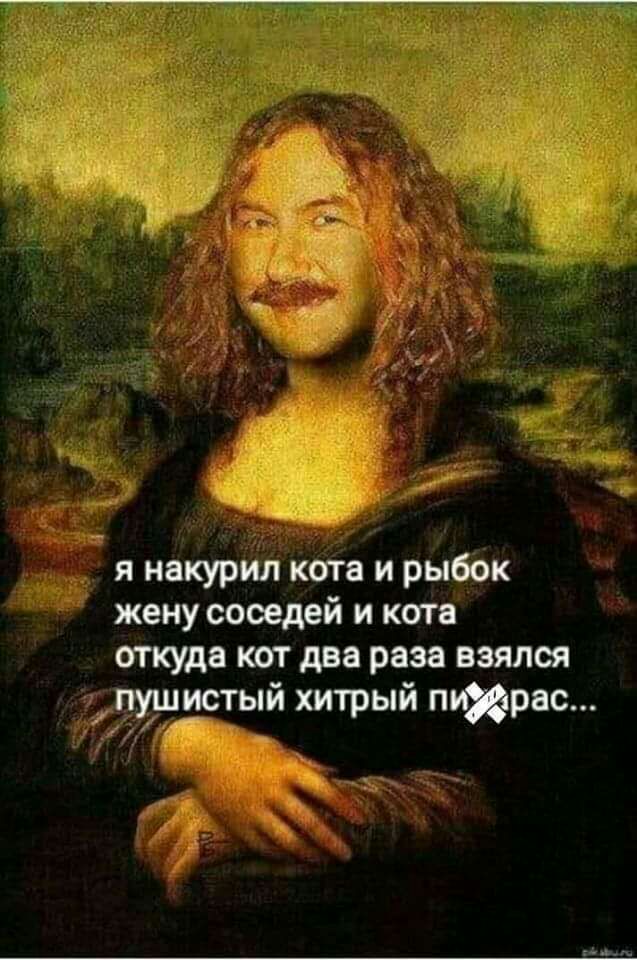 я накурил кота и рыбок жену соседей и кота откуда кот два раза взялся _ пушистый хитрый пижма