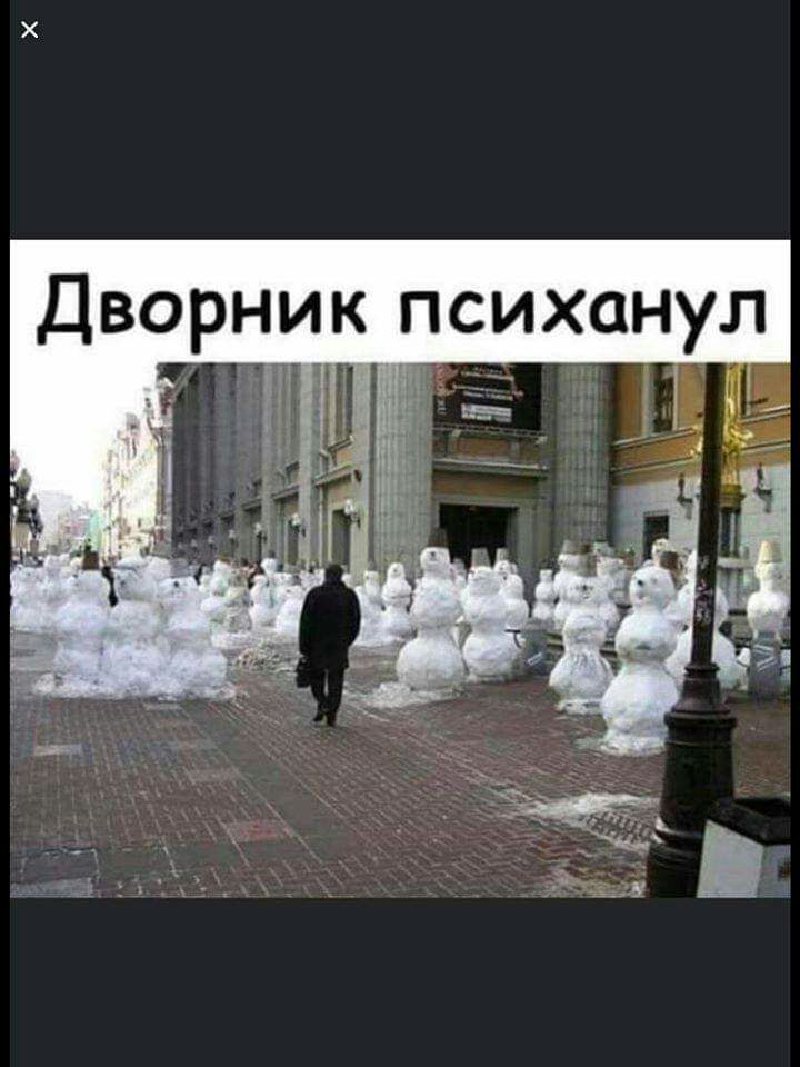 Дворник психанул