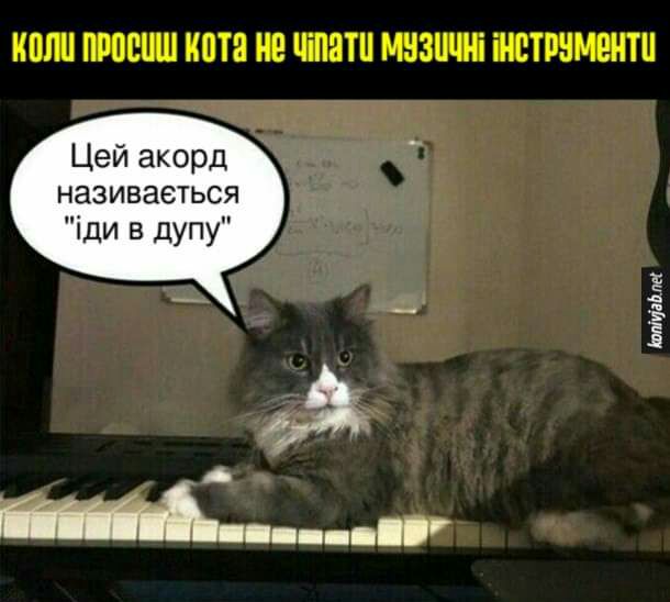КПП ПРПЕПШ ИОП НЕ ЦШВШ МНЗШШі іНЕТРНМЕНТИ Цей акорд називаеться іди в дупу имт