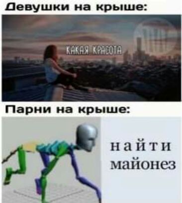 девушки на крыше Парни на крыше найти майонез