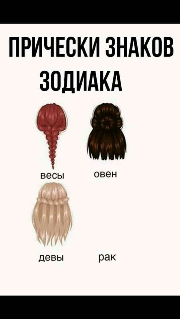 _ ПРИЧЕСКИЗНАКОВ ЗОДИАКА весы овен ч и и ч девы рак