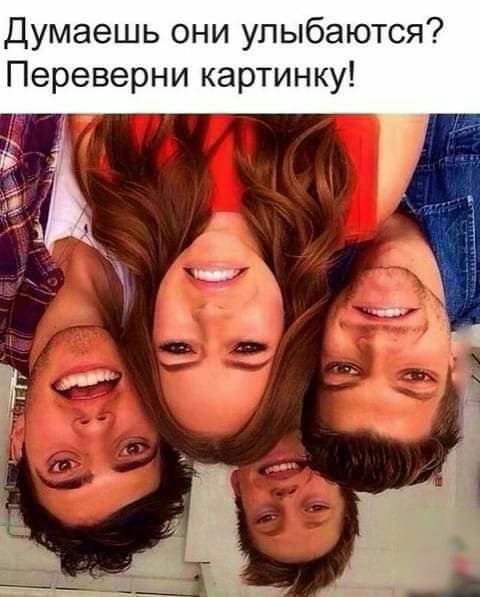 Думаешь они улыбаются Переверни картинку
