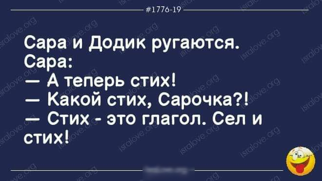 17754 Сара и додик ругаются Сара А теперь стих Какой стих Сарочка Стих это глагол Сел и стих