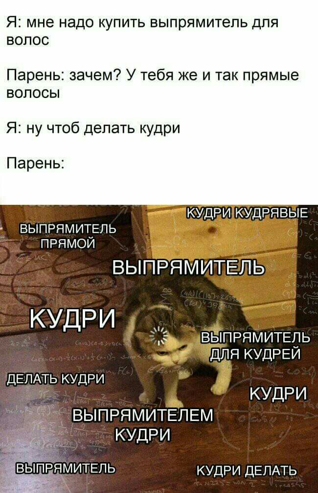 Я мне надо КУПИТЬ выпрямитель ДЛЯ ВОЛОС Парень зачем У тебя же и так прямые волосы Я ну чтоб делать кудри Парень КУДРИ КУДРЯВЫЕ выпрямитыь ПРЯМОЙ ВЫПРЯМИТЕЛЬ КУДРИ 5 ВЫПРЯМИТЕЛЬ ДЛЯ КУДРЕЙ ДЕЛАТЬ КУДРИ КУДРИ ВЫПРЯМИТЕЛЕМ КУДРИ ВЫПРЯМИТЕЛЬ КУДРИ ДЕЛАТЬ