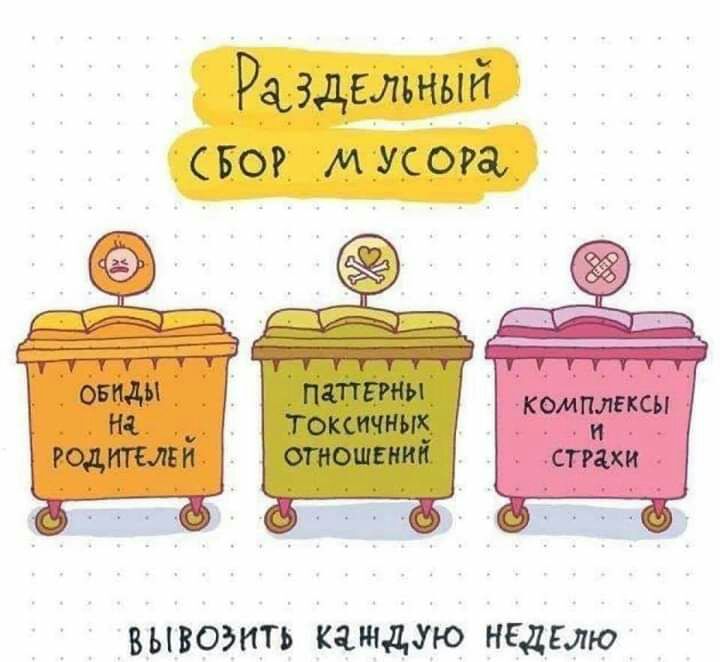 Раздвлъный Бог мусора КОМПЛЕКСЫ И СТР1КИ вывозить каждую неделю