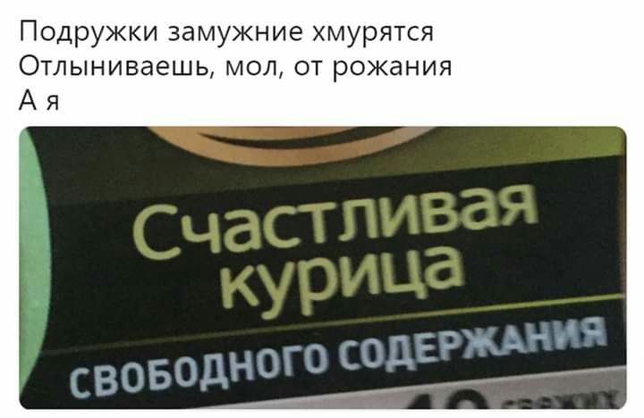 Подружки замужние хмурятся ОТЛЫНИВдеШЬ МОЛ ОТ рожания А я