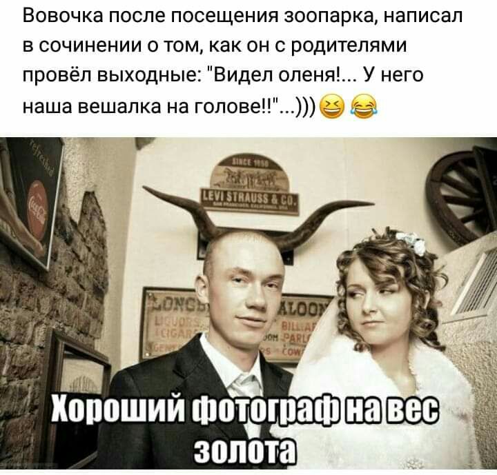 Вовочка после посещения зоопарка написал в сочинении о том как он с родителями провёл выходные Видел оленя У него наша вешалка на голове