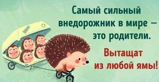Самый сильный внедорожник в мире это родители Вытащат из любви ямы