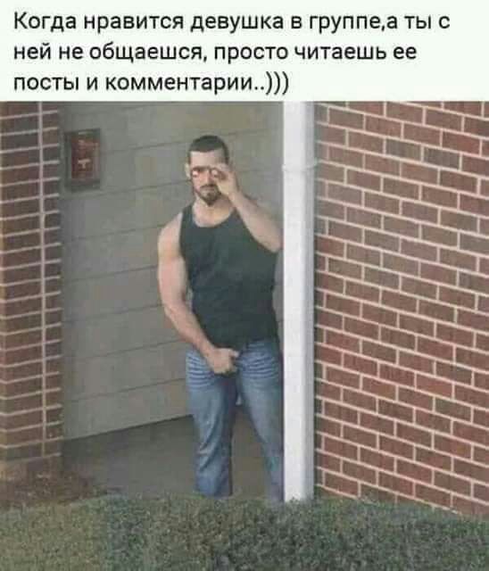 Когда нравится девушка в группеа ты с ней не общаешся просто читаешь ее посты и комментарии чини