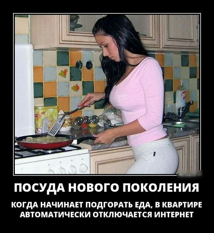 ШЫ ПОСУДА НОВОГО ПОКОЛЕНИЯ КОГДА НАЧИНАЕТ ПОДГОРАТЪ ЕДА В КВАРТИРЕ АВТОМАТИЧЕСКИ ОТКЛЮЧАЕТСЯ ИНТЕРНЕТ
