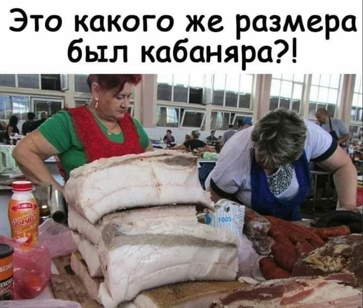 Это какого же размера был кабаняра на