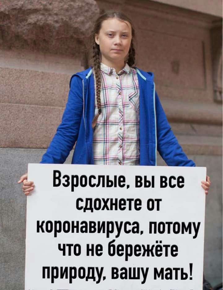 дз Взрослые вы все сдохнете от коронавируса потому что не бережёте природу вашу мать
