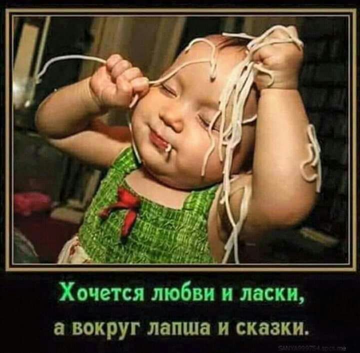 Хочется любви и ласки а вокруг лапша и сказки