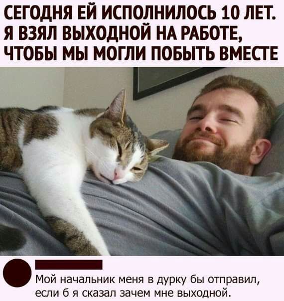 СЕГОДНЯ ЕЙ ИСПОЛНИЛОСЬ 10 ЛЕТ Я ВЗЯЛ ВЫХОДНОИ НА РАБОТЕ ЧТОБЫ МОГЛИ ПОБЫТЬ ВМЕСТЕ Мой начальник меня в дурку бы отправил если б я сказал зачем мне выходной