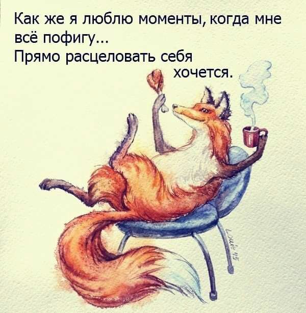 Как же я люблю моменты когда мне всё пофигу Прямо расцеловать себя хочется