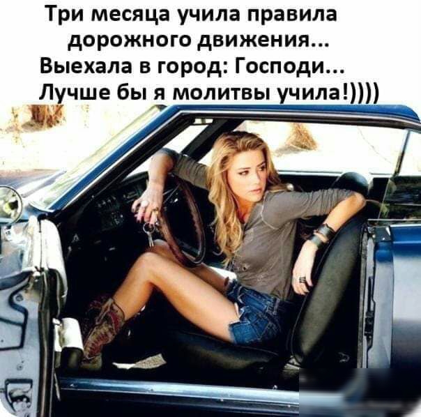 Три месяца учила правила дорожного движения Выехала в город Господи Ёчше бьпдмолитвьп_уила