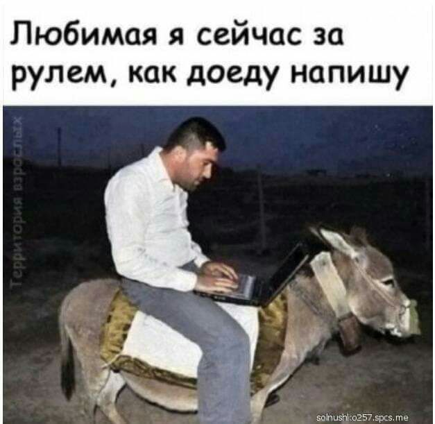 Любимая я сейчас за рулем как доеду напишу