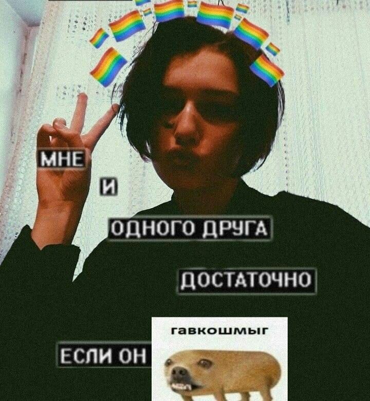 ОЦНОГО ДРЧГА ДОСТАТОЧНО гавкошмыг ЕСЛИ ОН