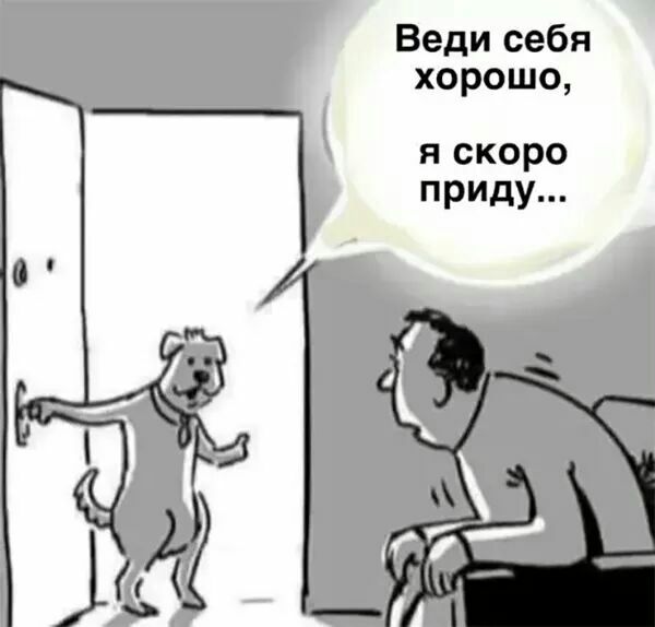 Веди себя хорошо я скоро приду