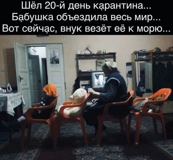 Шёл 20 й день карантина Бабушка объездила весь мир Вот сейчас внук везёт её к морю