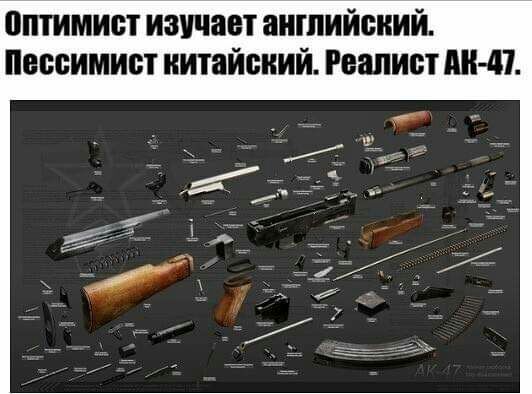 оптимист изучит англиискии Пессимист китайский Рсапист дим